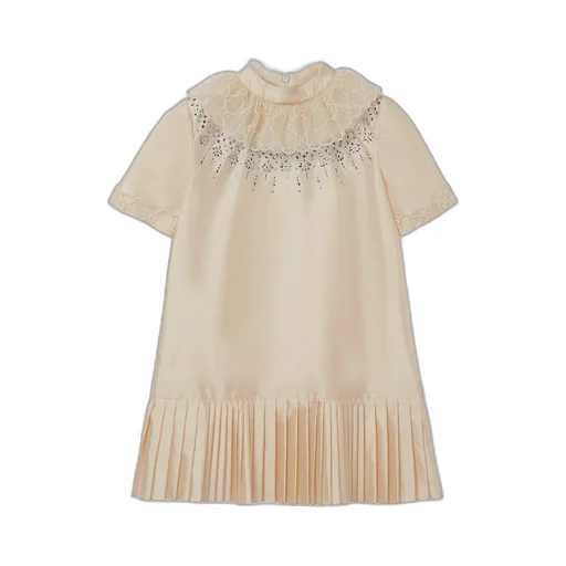 Children's Embroidered Silk Dress
