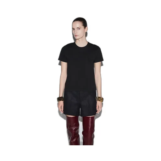 Cotton Jersey T-Shirt With Embroidery