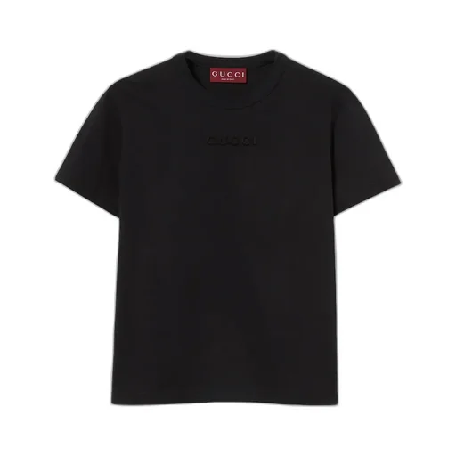 Cotton Jersey T-Shirt With Embroidery