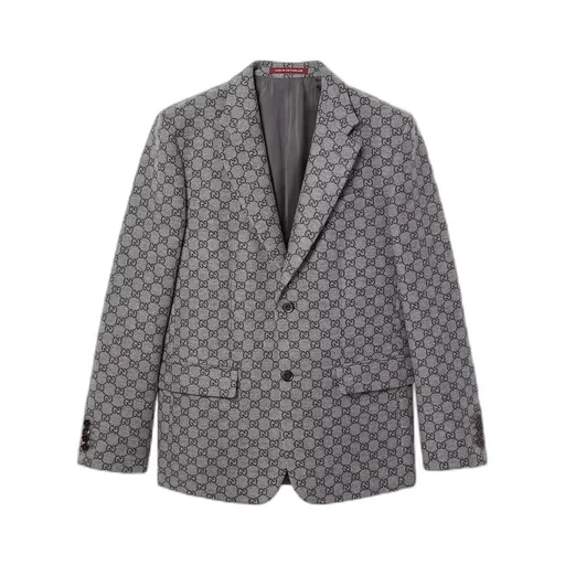 Gg Wool Flannel Jacket