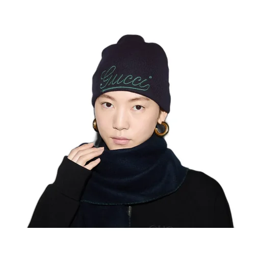 Wool Hat With Gucci Embroidery
