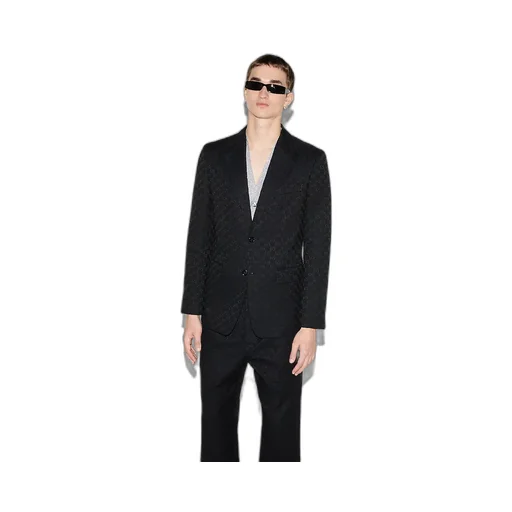 Gg Cotton Blend Canvas Jacket