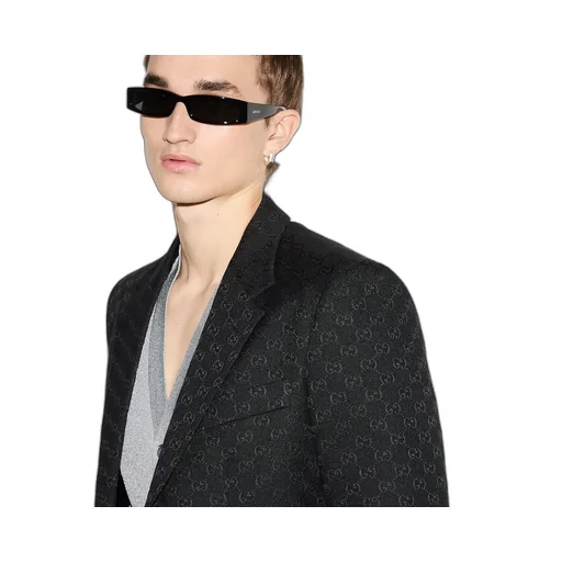 Gg Cotton Blend Canvas Jacket