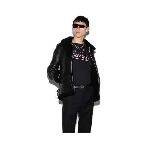 Cotton T-Shirt With Gucci Script Print