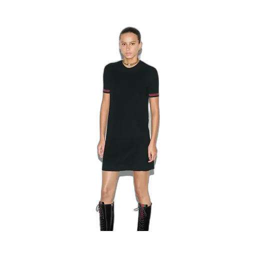 Extra Fine Wool Dress With Web