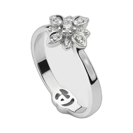 Gucci Flora 18K Diamond Ring