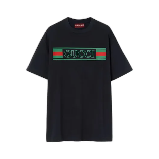 Cotton Jersey T-Shirt With Print