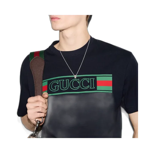 Cotton Jersey T-Shirt With Print