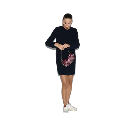 Checked Bouclé Wool Dress