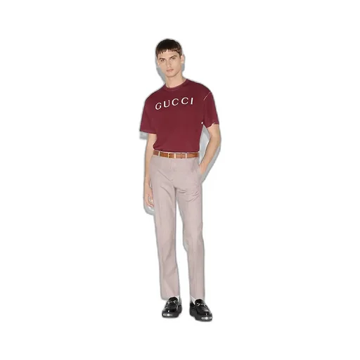 Cotton Jersey T-Shirt With Print