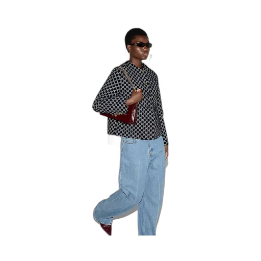 Bouclé Wool Jacket With Gg Shadow