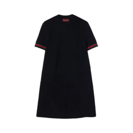 Extra Fine Wool Dress With Web