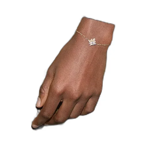 Gucci Flora Diamond 18K Chain Bracelet