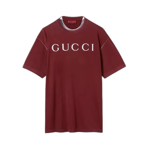 Cotton Jersey T-Shirt With Print