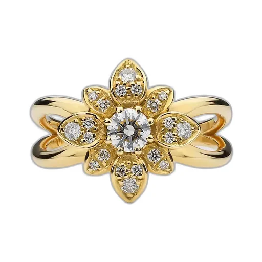 Gucci Flora 18K Diamond Ring