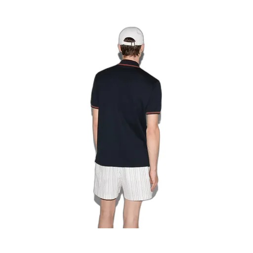 Embroidered Stretch Cotton Polo Shirt