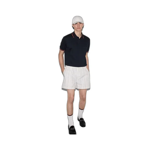 Embroidered Stretch Cotton Polo Shirt