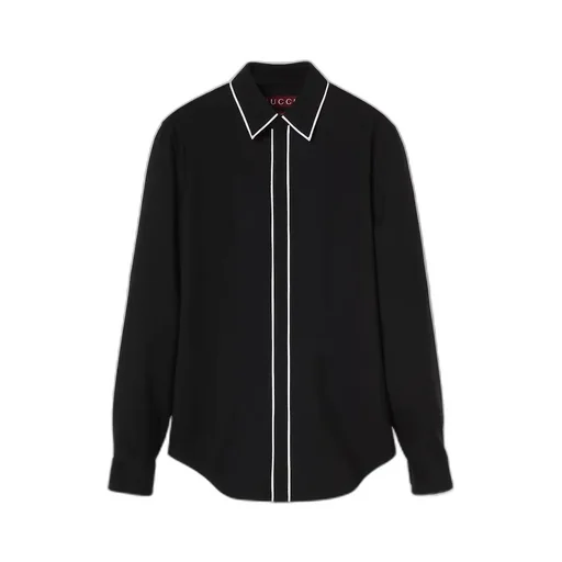 Wool Gabardine Shirt