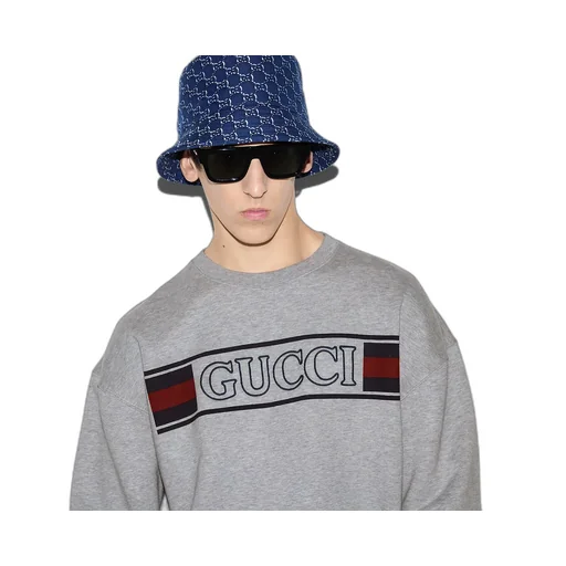 Cotton Jersey Sweatshirt With Embroidery