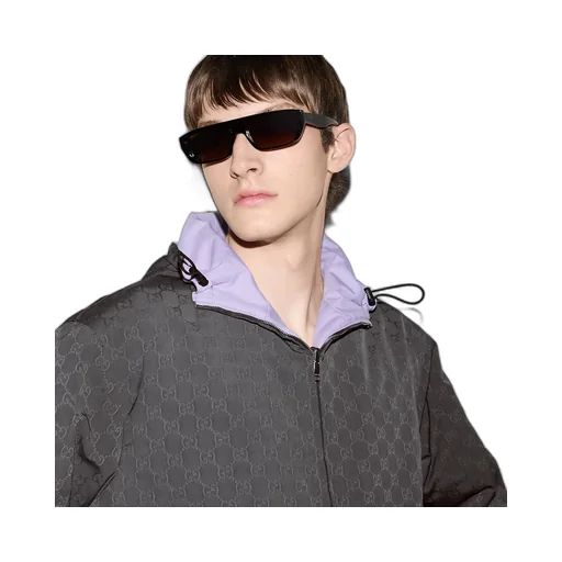 Reversible Gg Nylon Zip Jacket