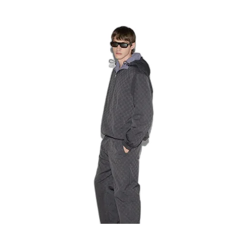 Reversible Gg Nylon Zip Jacket