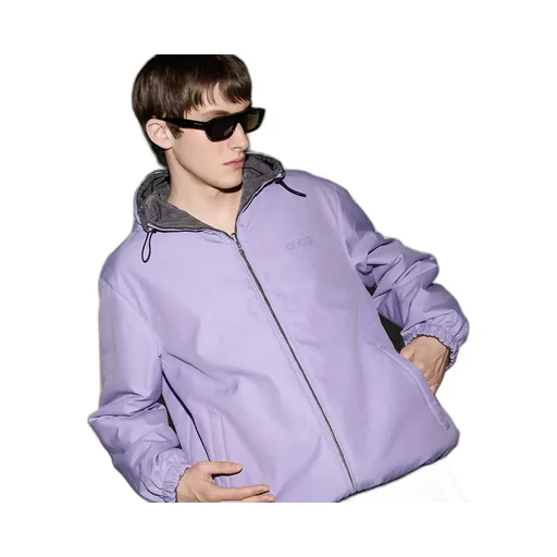 Reversible Gg Nylon Zip Jacket
