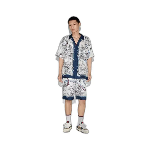 Printed Silk Shirt