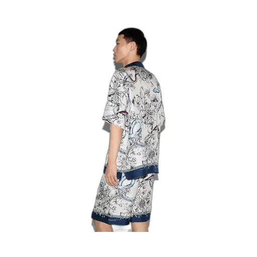 Printed Silk Shirt