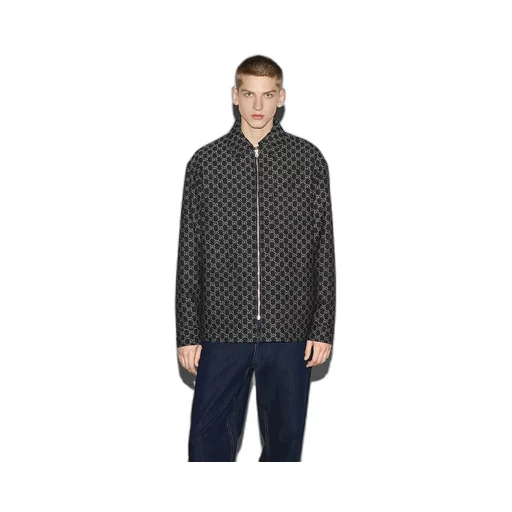 Wool Jacket With Gg Shadow