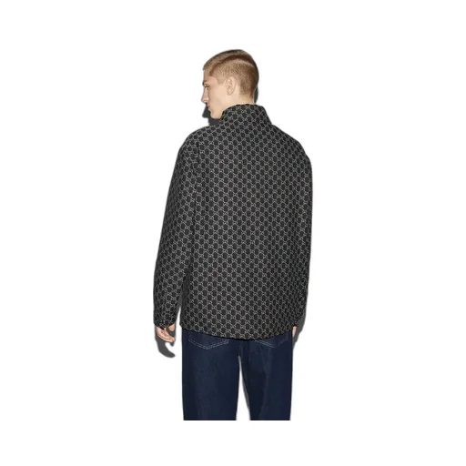 Wool Jacket With Gg Shadow