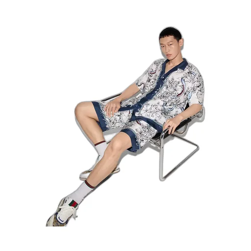 Printed Silk Shirt