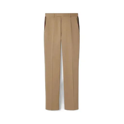 Cotton Gabardine Pant With Web