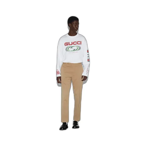 Cotton Gabardine Pant With Web