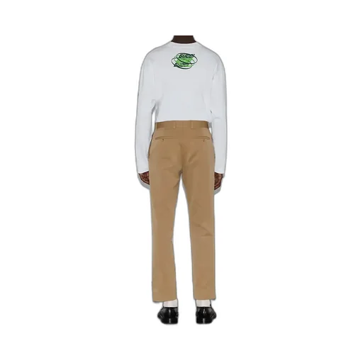 Cotton Gabardine Pant With Web