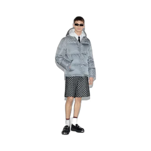 Gg Nylon Canvas Puffer Jacket