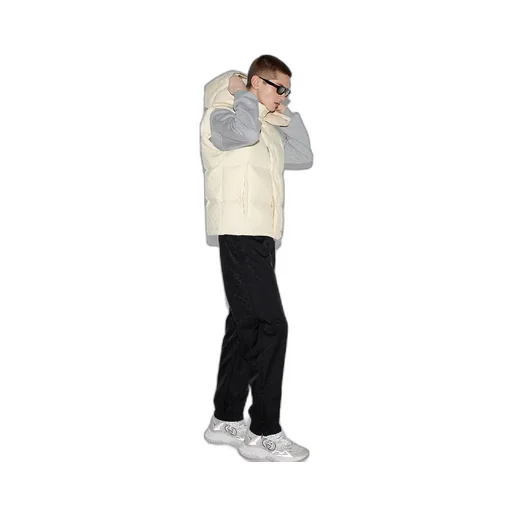 Gg Cotton Blend Canvas Puffer Vest