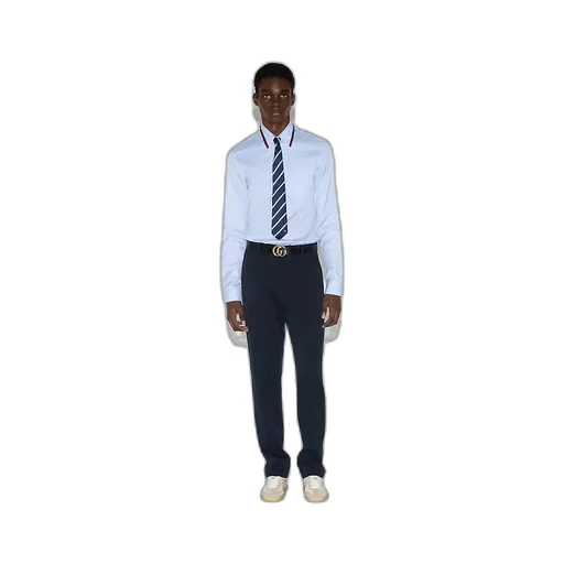 Cotton Gabardine Trouser With Web