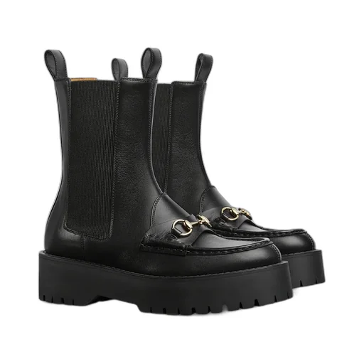 Horsebit Boot With Lug Sole