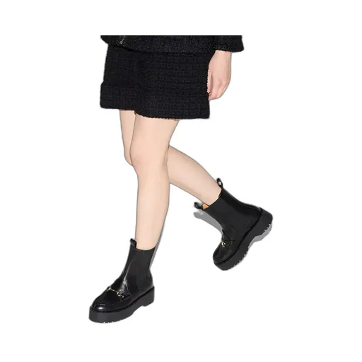 Horsebit Boot With Lug Sole