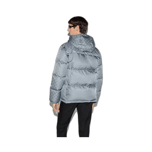 Gg Nylon Canvas Puffer Jacket