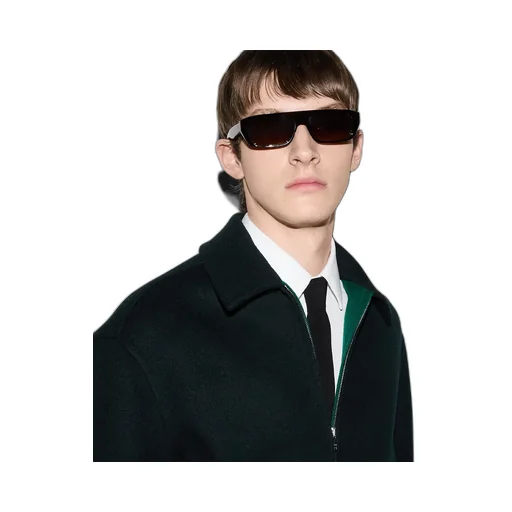Wool Zip Jacket With Gucci Jacquard