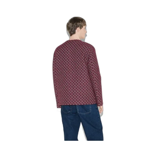 Bouclé Wool Jacquard Jacket With Gg Shadow