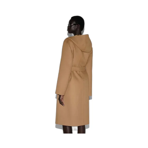 Reversible Gg Silk Wool Blend Coat