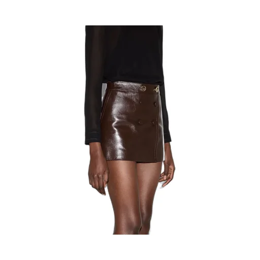 Shiny Leather Skirt