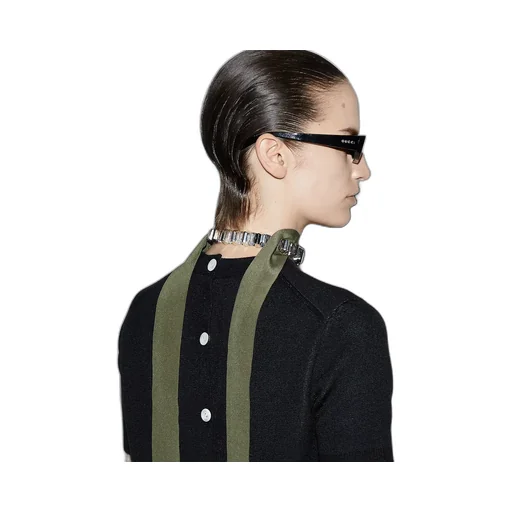 Wool Top With Gucci Intarsia