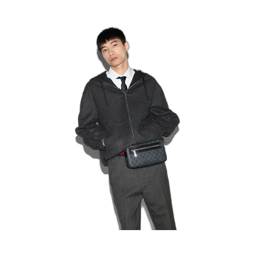 Gg Black Small Belt Bag