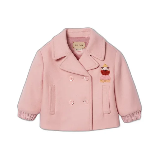 Baby Embroidered Wool Coat