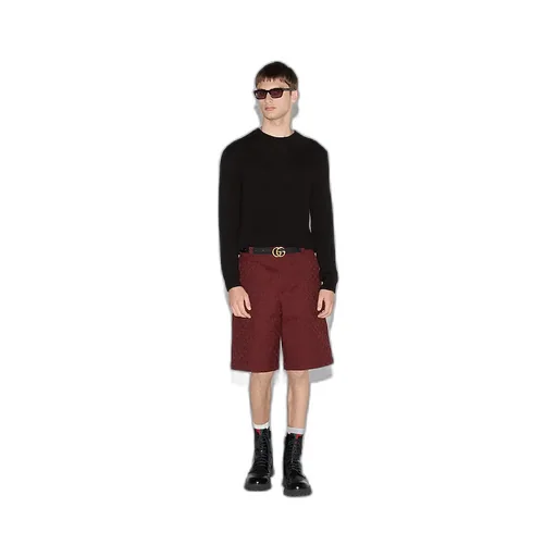 Cashmere Sweater With Web Intarsia