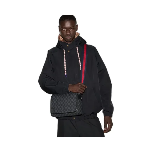 Gg Black Medium Crossbody Bag