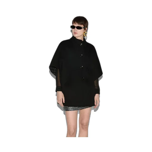 Reversible Gg Silk Wool Coat